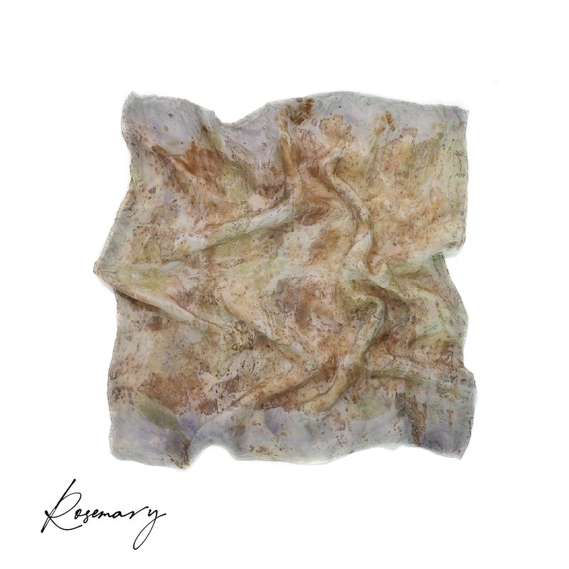 Rosemary | Botanically Dyed Silk Tarot Scarf