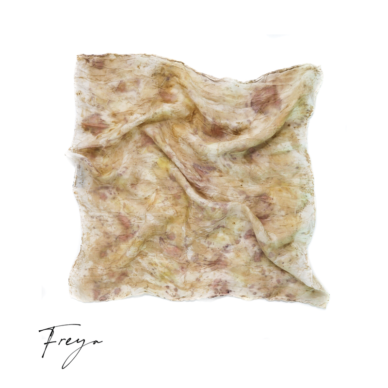 Freya | Botanically Dyed Silk Tarot Scarf